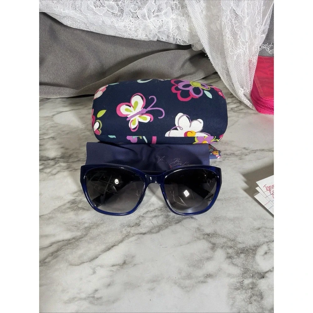 Vera Bradley Sunglasses Ribbons Scarlett 57-17-130 With Hard Case (A3149)